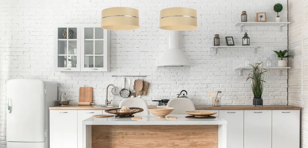 Lampa wisząca SIMPLY GLAMOUR 30 kremowa ze srebrnym paskiem do jadalni | MIRAT. w stylu  kolekcja