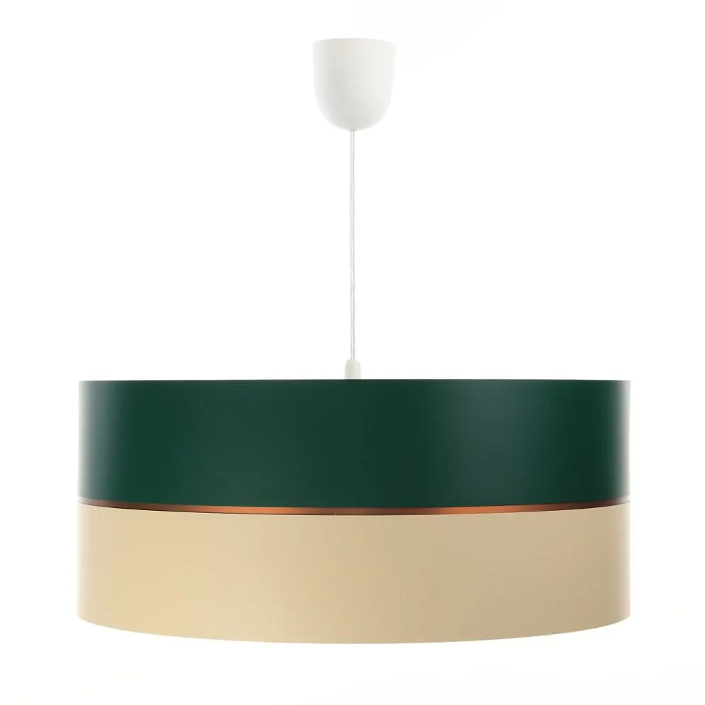 Lampa wisząca SIMPLY GLAMOUR 50 zielona/kremowa z tworzywa | MIRAT. w stylu  kolekcja