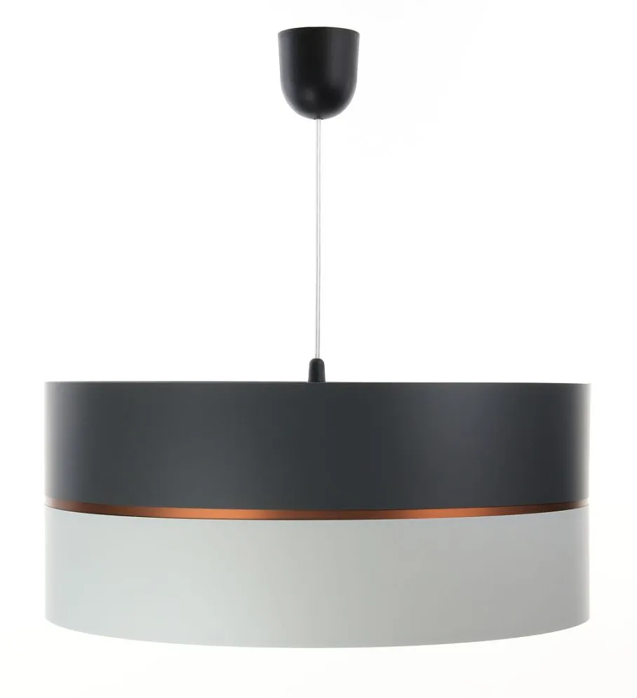 Lampa wisząca SIMPLY GLAMOUR 40 jasnoszara/ciemnoszara nad stół | MIRAT. w stylu kolekcja