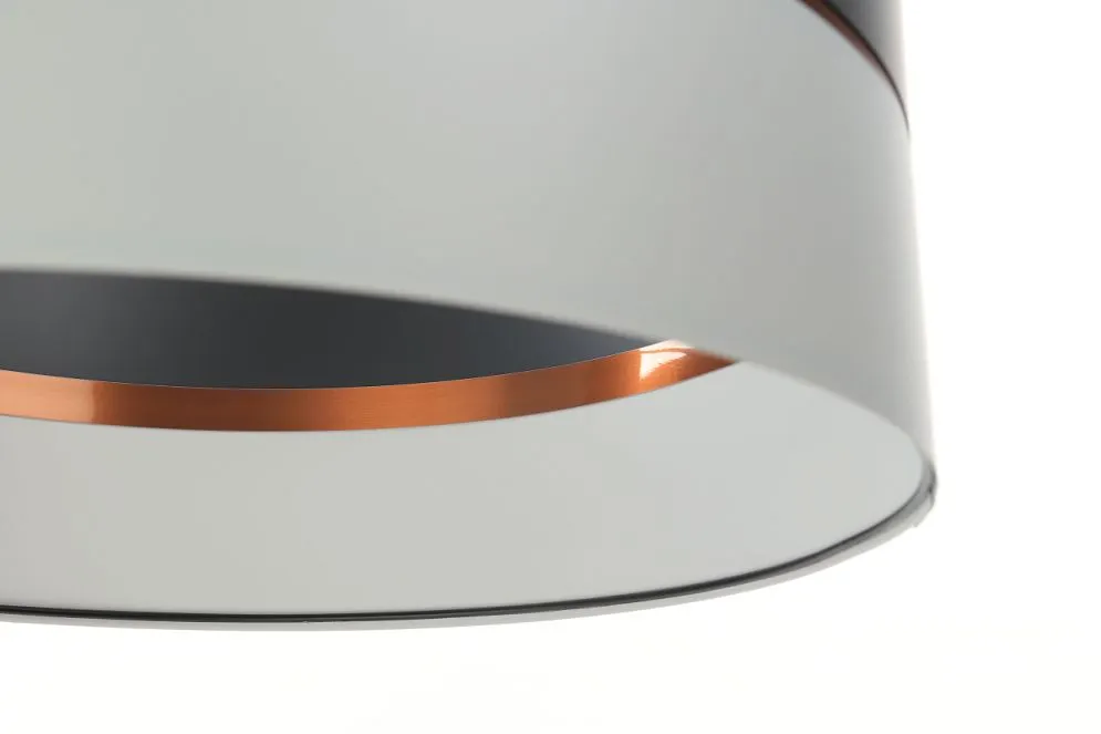 Lampa wisząca SIMPLY GLAMOUR 50 jasnoszara/ciemnoszara w stylu glamour | MIRAT.
