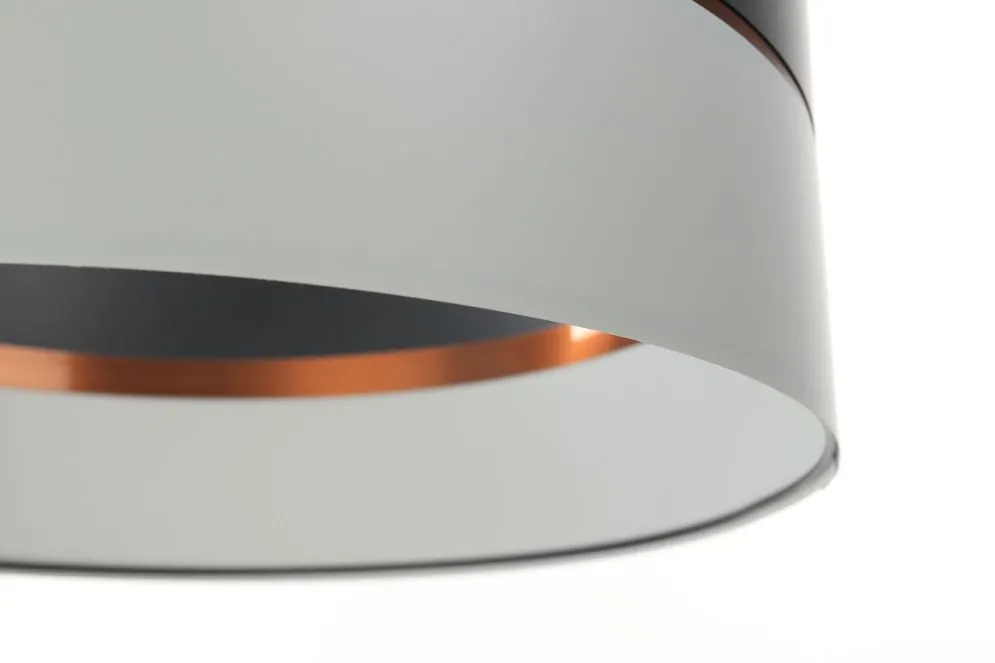 Lampa wisząca SIMPLY GLAMOUR 50 jasnoszara/ciemnoszara w stylu glamour | MIRAT.