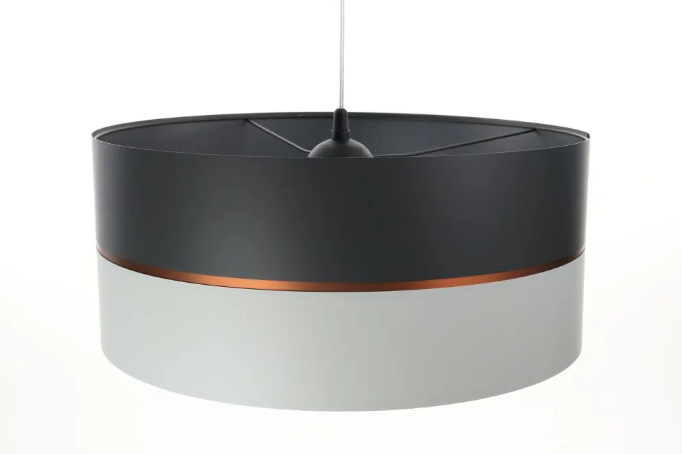 Lampa wisząca SIMPLY GLAMOUR 30 jasnoszara/ciemnoszara w stylu glamour | MIRAT. w stylu  kolekcja