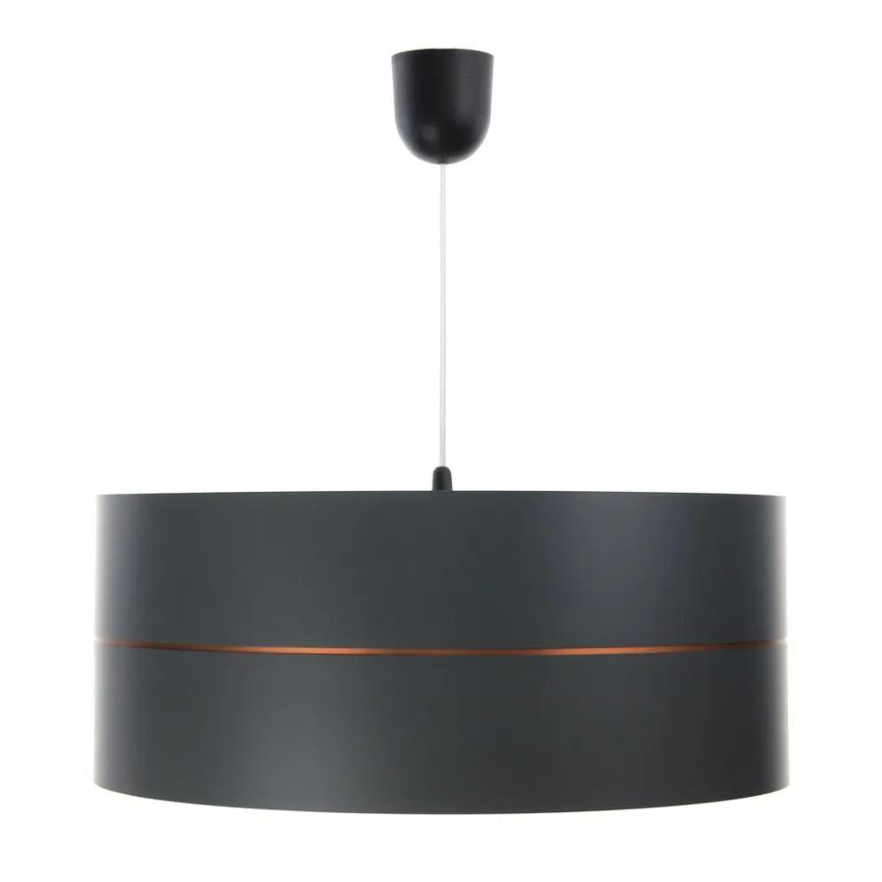 Lampa wisząca SIMPLY GLAMOUR 30 grafitowa na 1 żarówkę | MIRAT.