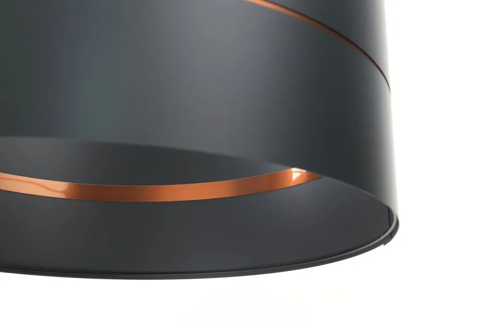 Lampa wisząca SIMPLY GLAMOUR 30 grafitowa na 1 żarówkę | MIRAT.