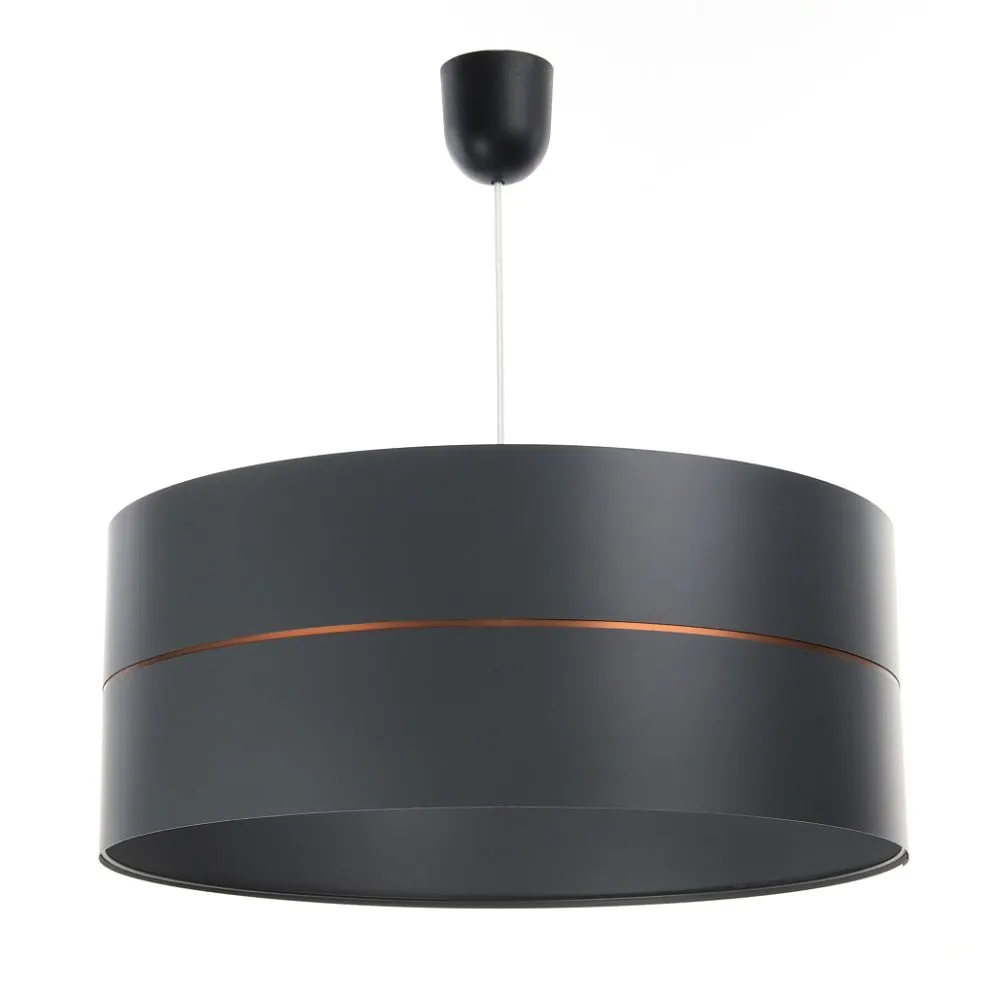 Lampa wisząca SIMPLY GLAMOUR 50 grafitowa do salonu | MIRAT.