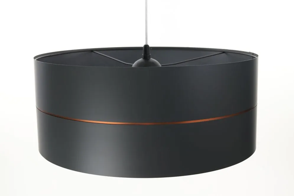 Lampa wisząca SIMPLY GLAMOUR 50 grafitowa do salonu | MIRAT.