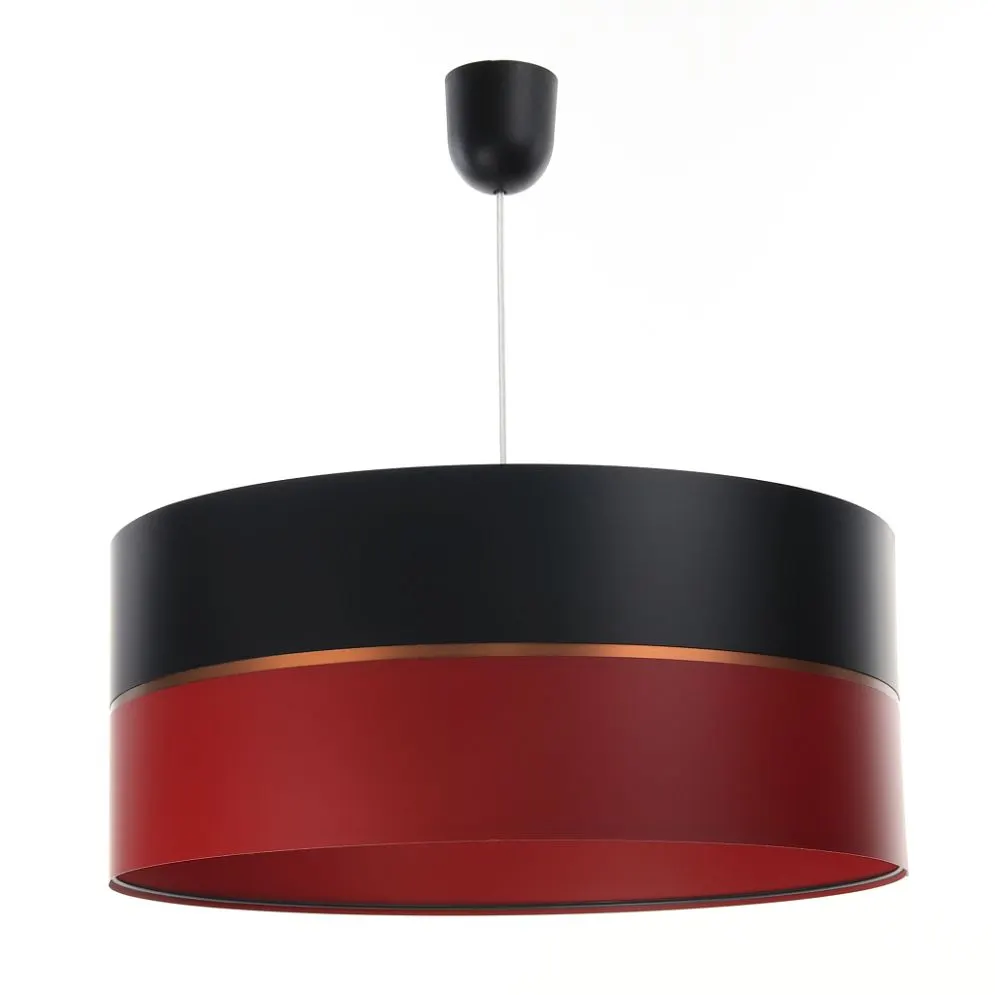 Lampa wisząca SIMPLY GLAMOUR 50 czerwona/czarna do jadalni | MIRAT.