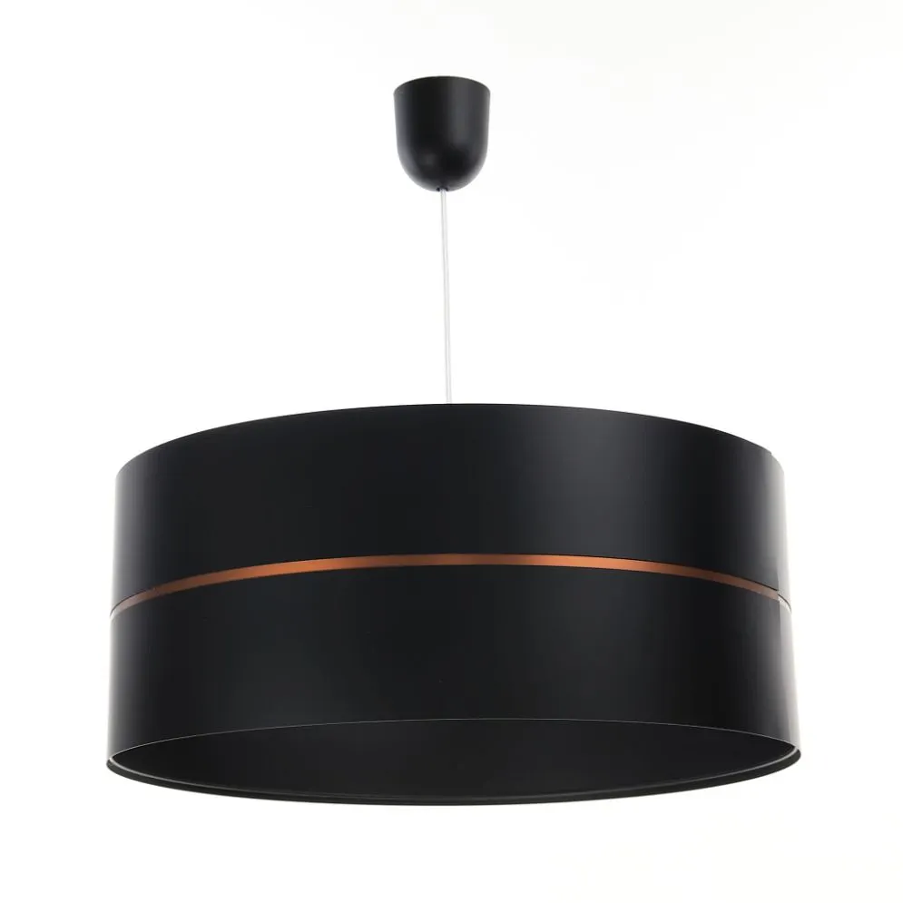 Lampa wisząca SIMPLY GLAMOUR 50 czarna do salonu | MIRAT.