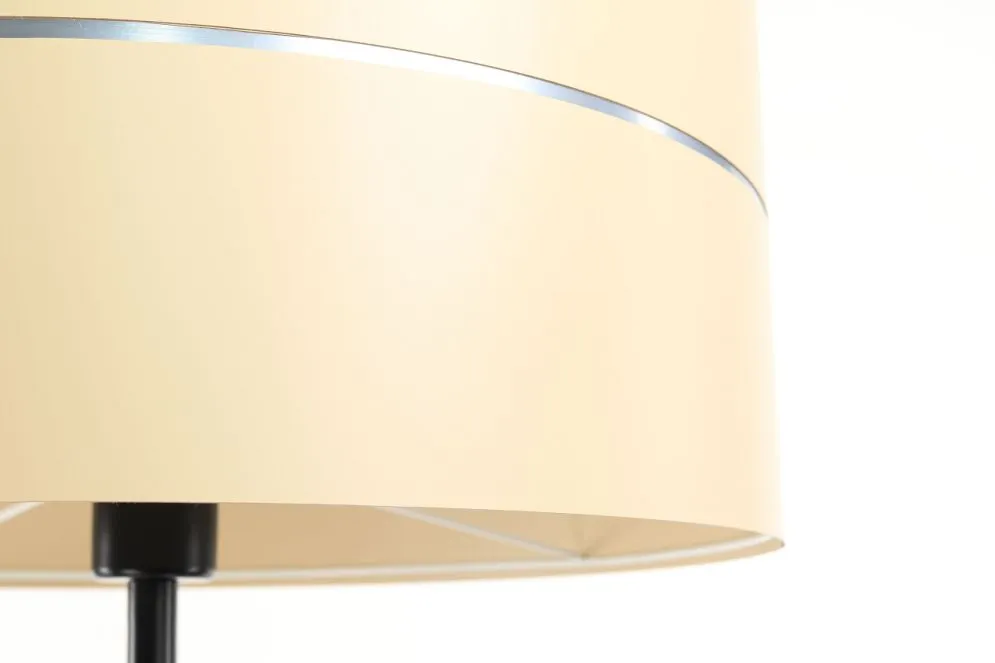 Lampa stojąca SIMPLY GLAMOUR kremowa na jednej nodze | MIRAT.