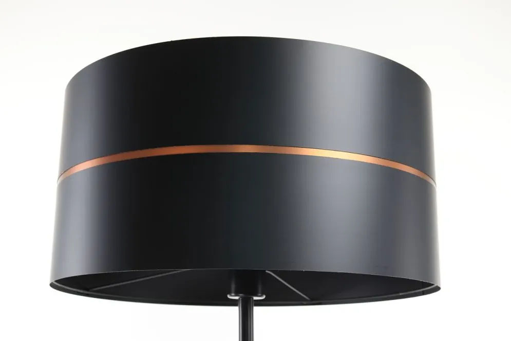 Lampa stojąca SIMPLY GLAMOUR czarna na 1 żarówkę | MIRAT.