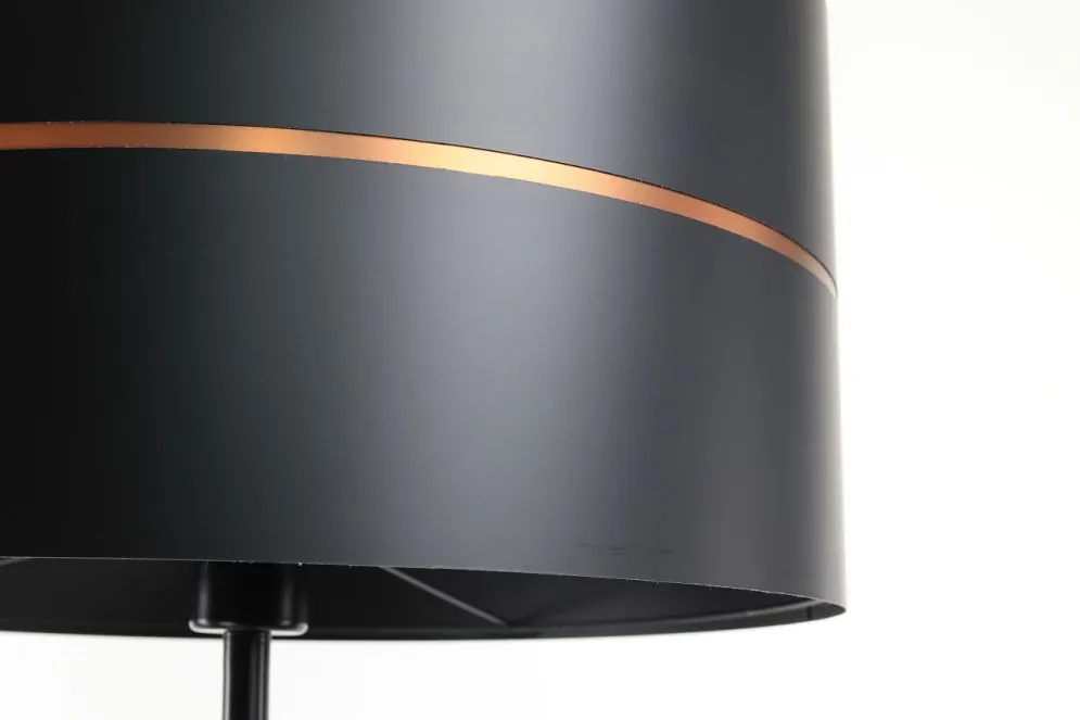 Lampa stojąca SIMPLY GLAMOUR czarna na 1 żarówkę | MIRAT.