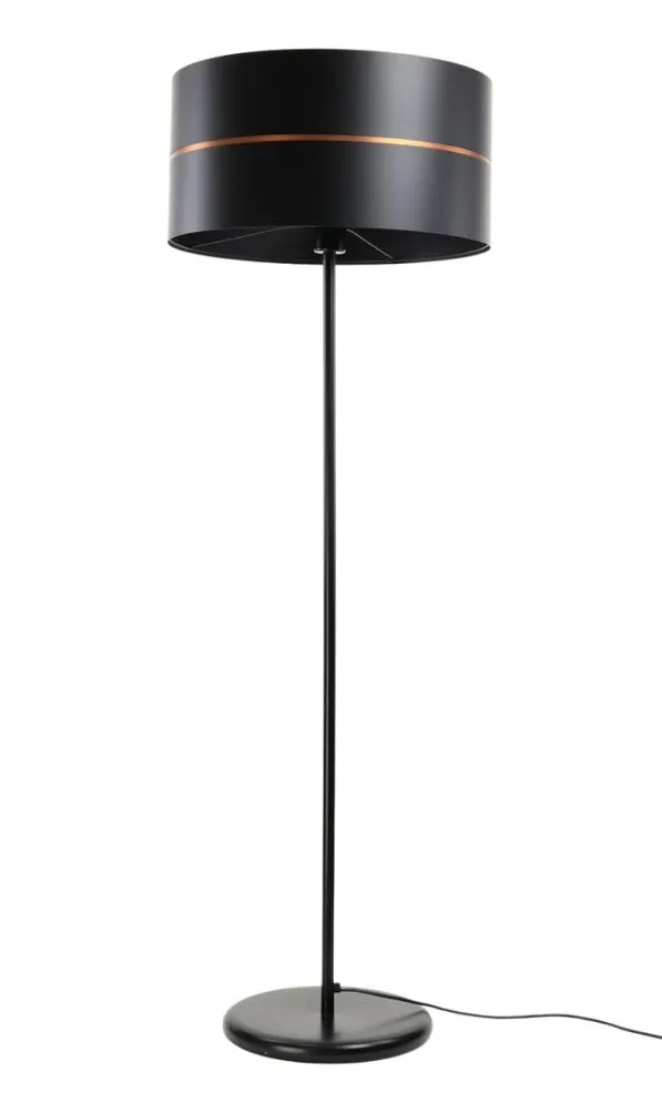 Lampa stojąca SIMPLY GLAMOUR czarna na 1 żarówkę | MIRAT.