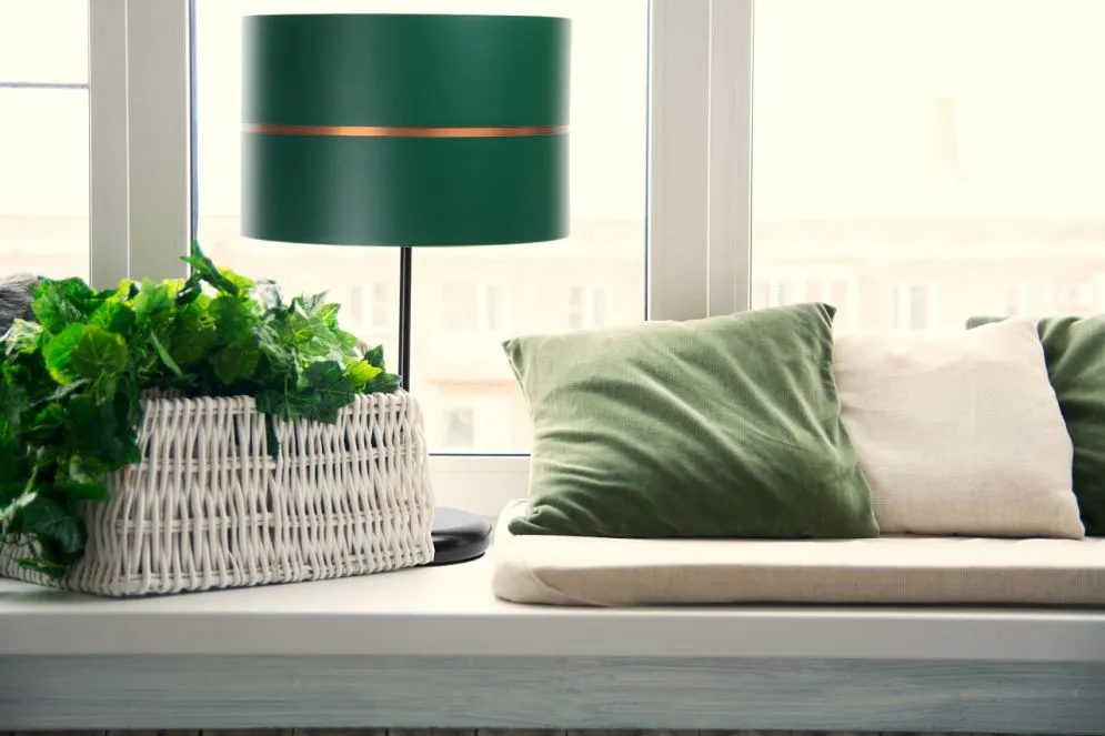 Lampa stołowa SIMPLY GLAMOUR zielona do sypialni nocna | MIRAT.
