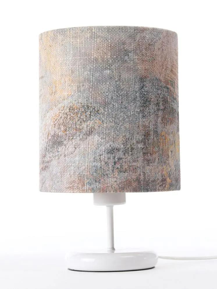 Lampa stołowa MIX-C-W 01 wielokolorowa/miedziana na metalowej podstawie | MIRAT. w stylu kolekcja