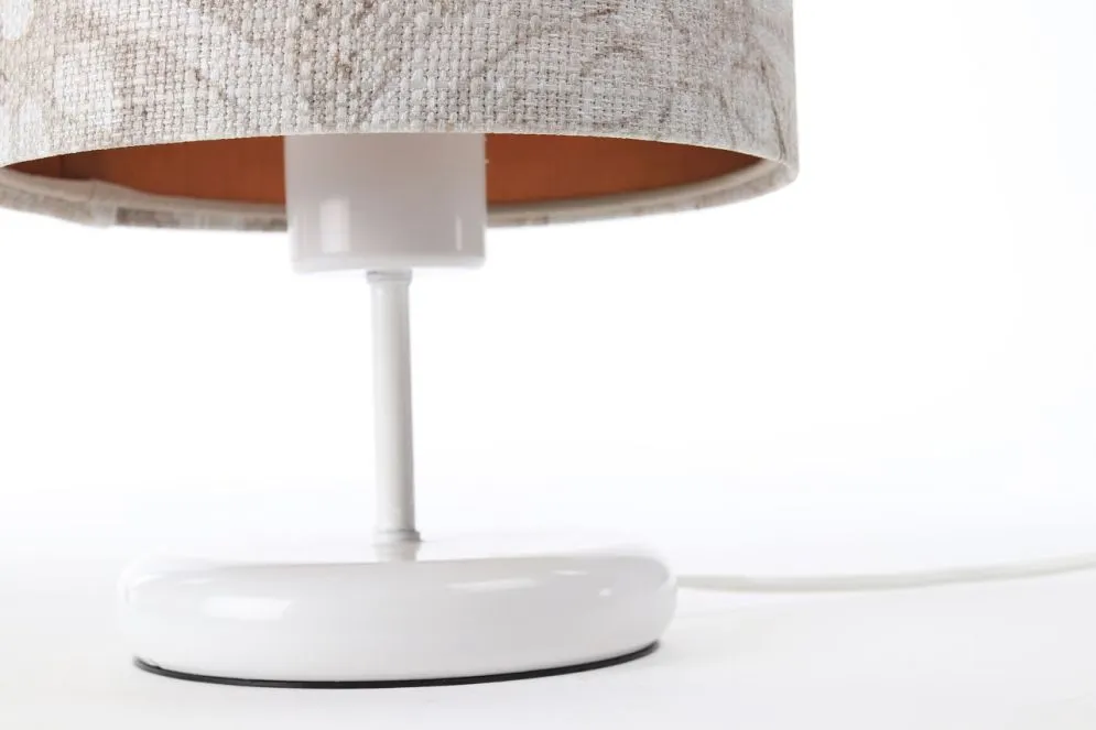 Lampa stołowa MIX-C-W 03 wielokolorowa/miedziana z włącznikiem nożnym | MIRAT. w stylu  kolekcja