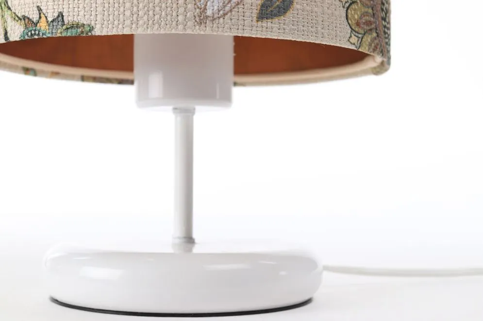 Lampa stołowa ORIENT-C-W wielokolorowa/miedziana mała do sypialni | MIRAT. w stylu  kolekcja