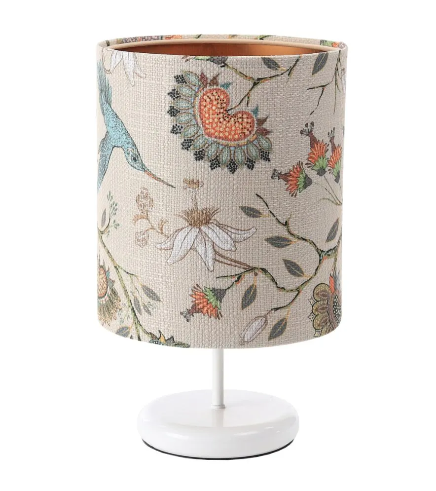 Lampa stołowa ORIENT-C-W wielokolorowa/miedziana mała do sypialni | MIRAT. w stylu  kolekcja