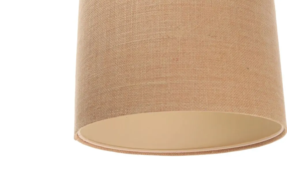 Lampa wisząca BOHO JUTA TUBA 50 beżowa nad stół minimalistyczna | MIRAT.