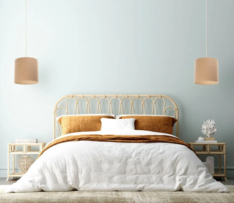 Lampa wisząca BOHO JUTA TUBA 50 beżowa nad stół minimalistyczna | MIRAT.