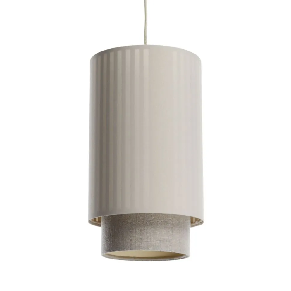 Lampa wisząca DUO LAMI LINE 20 kremowa/beżowa tuba I sklep meblowy MIRAT.