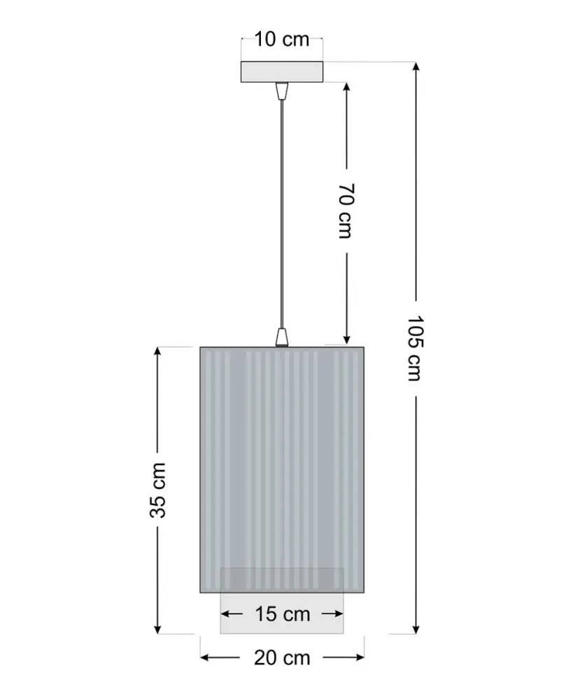 Lampa wisząca DUO LAMI LINE 20 kremowa/brązowa w stylu boho I sklep meblowy MIRAT.