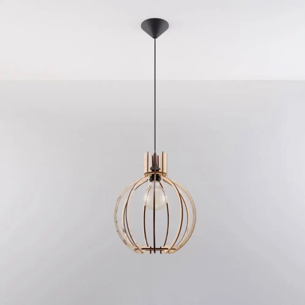 Lampa wisząca ARANCIA naturalne drewno | sklep MIRAT  kolekcja arancia