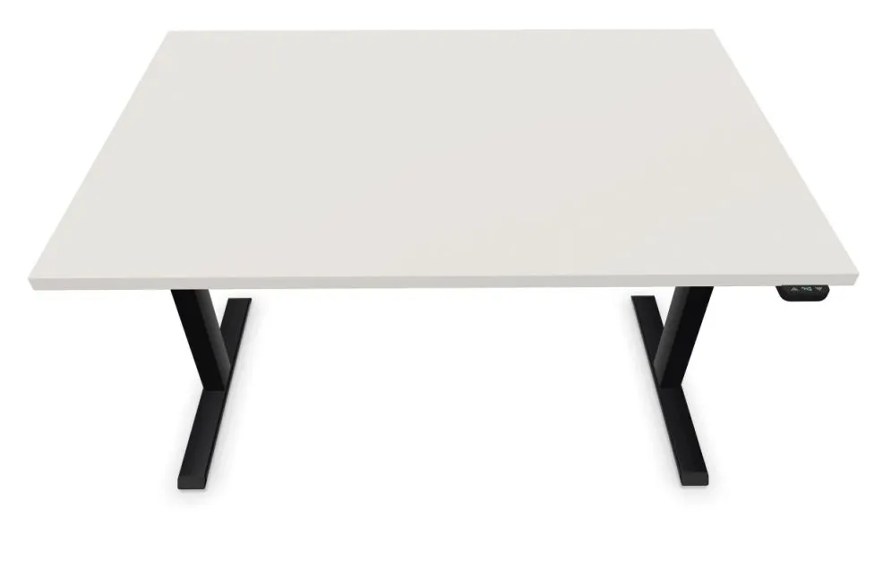 Biurko eCOMO 120x60cm platinum z regulacją wysokości do biura I sklep meblowy MIRAT.