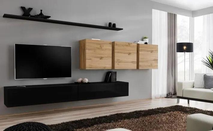 Meblościanka SWITCH VII na wysoki połysk nowoczesna | MIRAT. w stylu  kolekcja SWITCH
