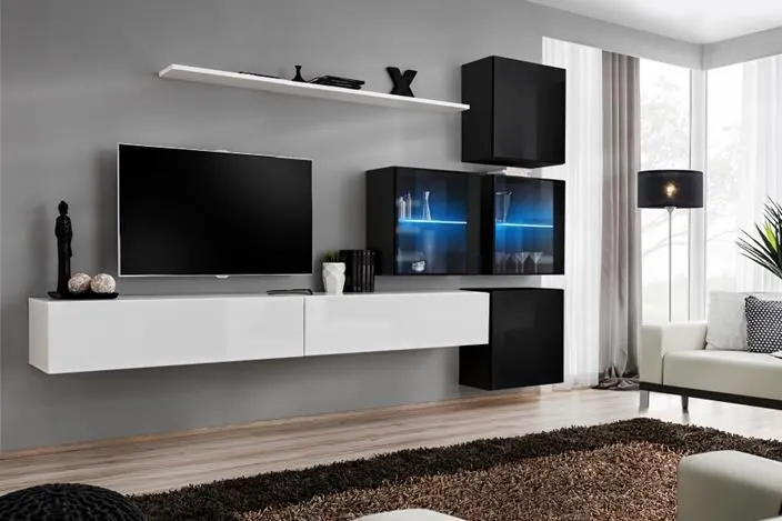 Meblościanka SWITCH XIX modułowa na wysoki połysk | MIRAT. w stylu  kolekcja SWITCH