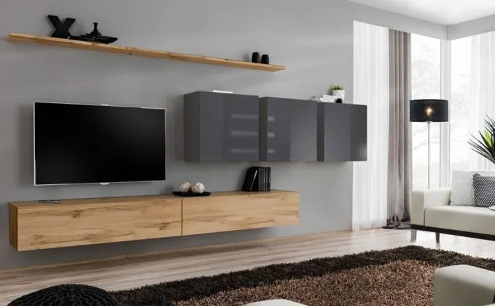 Meblościanka SWITCH VII na wysoki połysk nowoczesna | MIRAT. w stylu  kolekcja SWITCH