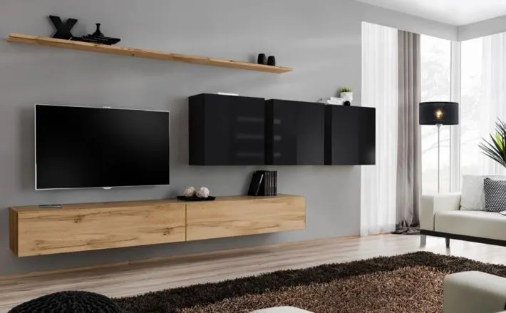Meblościanka SWITCH VII na wysoki połysk nowoczesna | MIRAT. w stylu  kolekcja SWITCH
