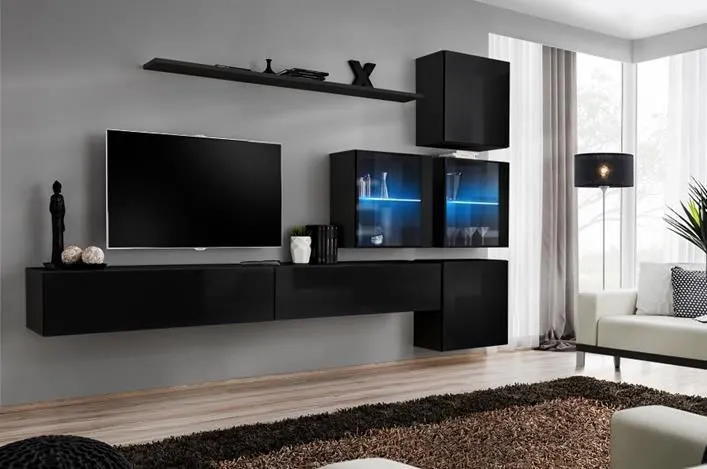 Meblościanka SWITCH XIX modułowa na wysoki połysk | MIRAT. w stylu  kolekcja SWITCH
