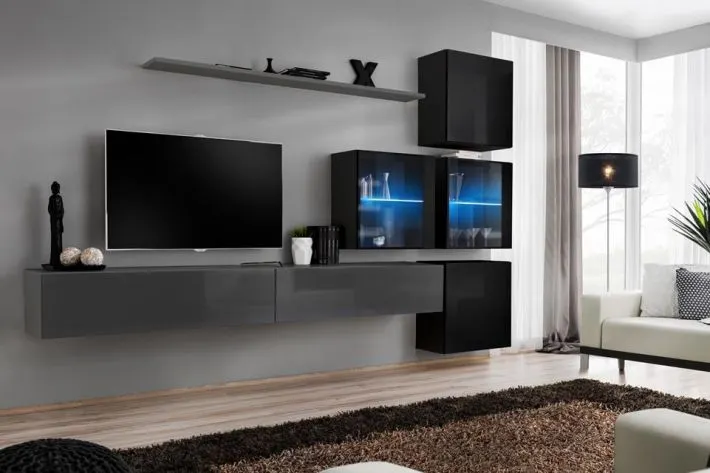 Meblościanka SWITCH XIX modułowa na wysoki połysk | MIRAT. w stylu  kolekcja SWITCH