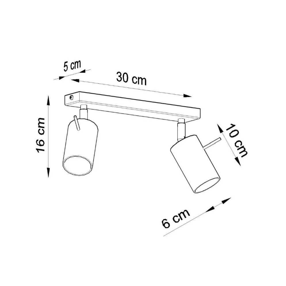 Plafon RING 2 czarny | sklep MIRAT  kolekcja ring