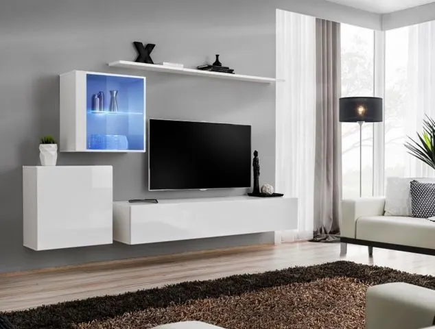 Meblościanka SWITCH XV wisząca z podświetleniem LED | MIRAT. w stylu  kolekcja SWITCH
