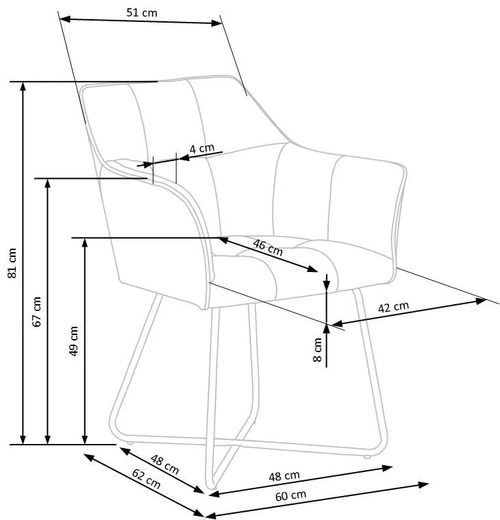 Krzesło K377 VELVET beżowe tapicerowane aksamitem | MIRAT.