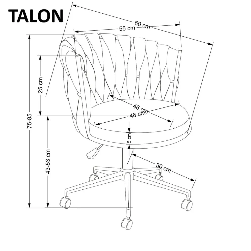 Fotel biurowy TALON beżowy I sklep meblowy MIRAT.
