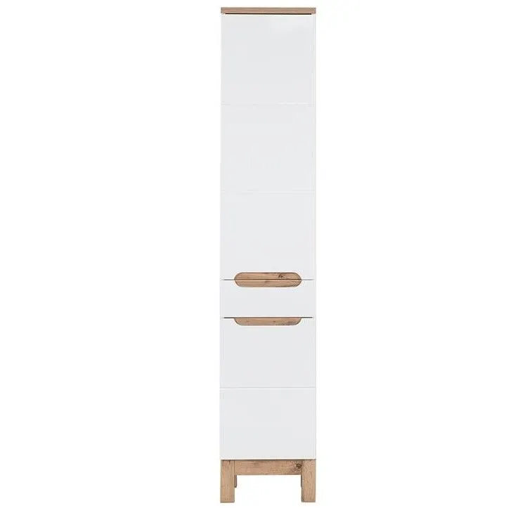 Szafka łazienkowa BALI 35 cm biała słupek | MIRAT. kolekcja BALI