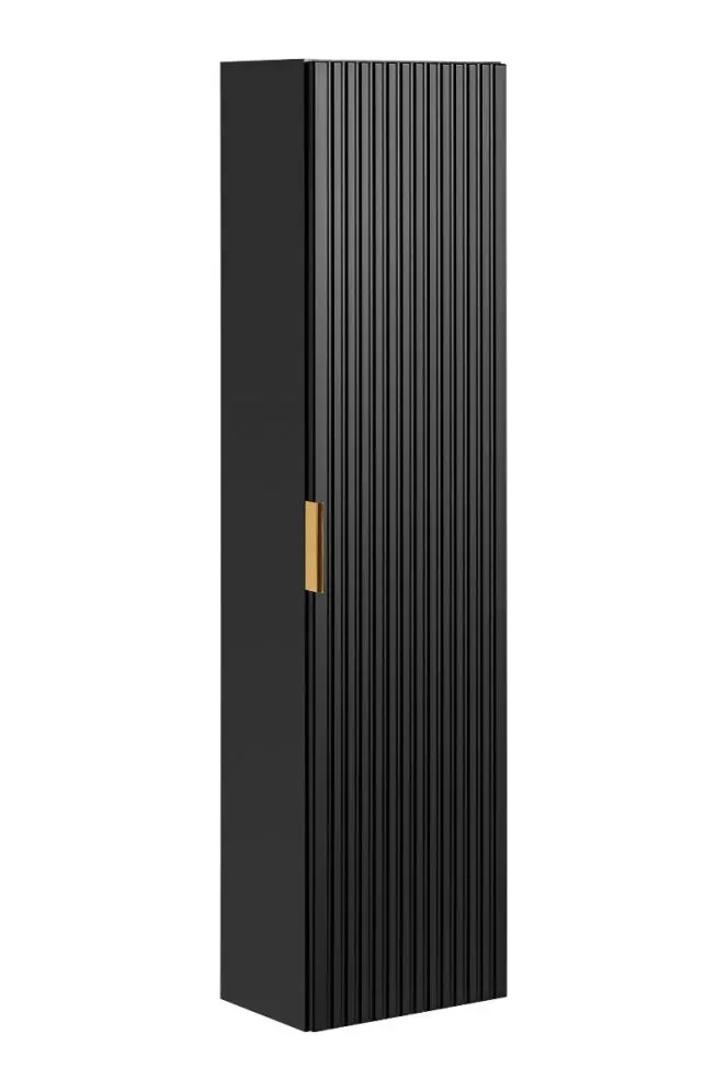Szafka łazienkowa ADEL BLACK 80 35cm czarny mat ryflowane fronty I sklep meblowy MIRAT. styl LOFT, RYFLOWANY