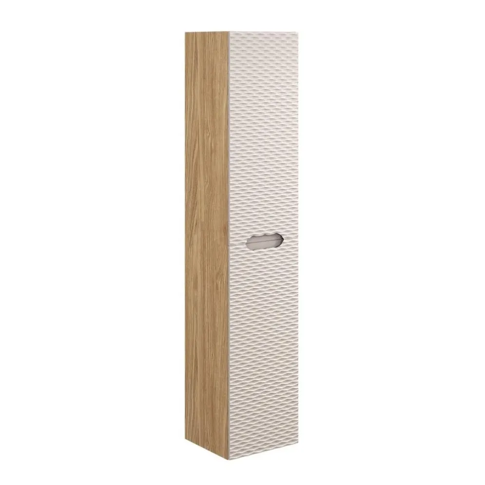 Szafka łazienkowa OCEAN BEIGE 80-01-2D 35cm dąb olejowany/beżowa wiszący słupek I sklep meblowy MIRAT. styl GLAMOUR