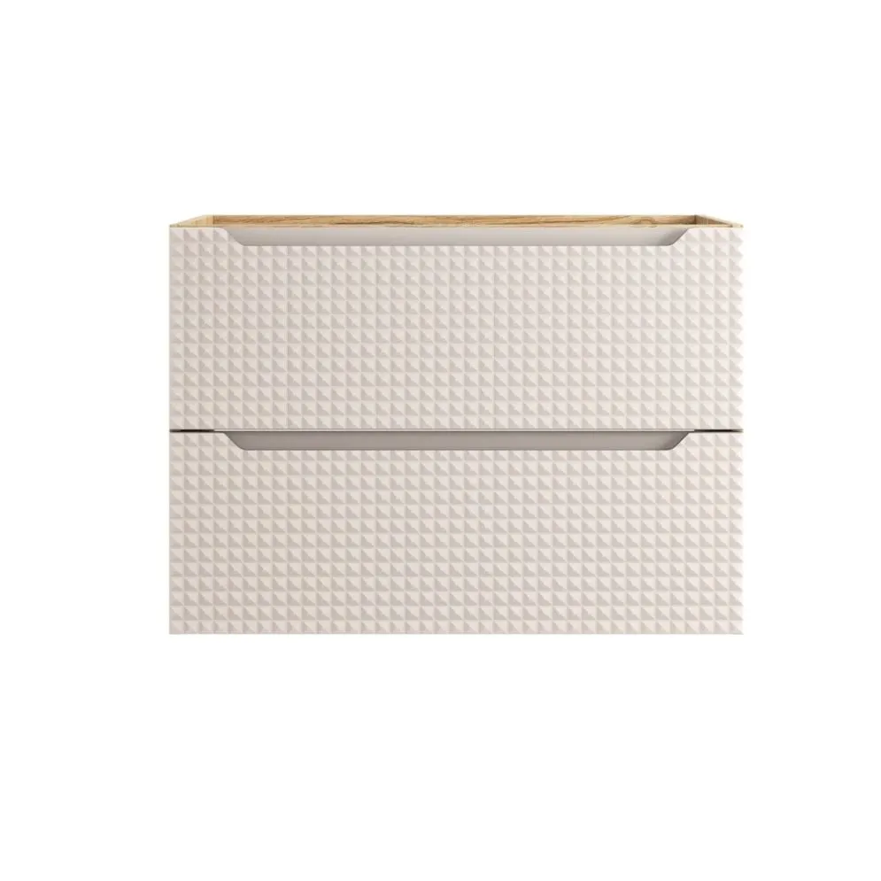 Szafka pod umywalkę LUXOR BEIGE 82-80-2S 80cm dąb olejowany/beżowa glamour I sklep meblowy MIRAT. styl GLAMOUR kolekcja LUXOR