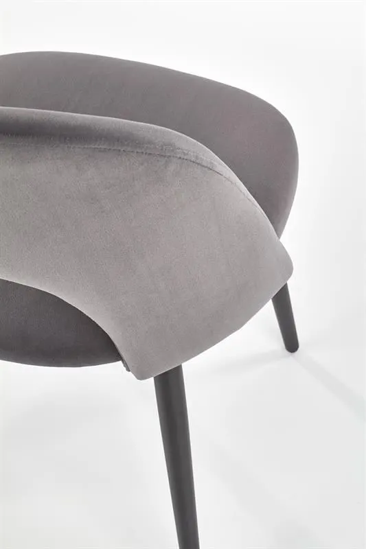 Krzesło K384 VELVET szare nowoczesne do jadalni | MIRAT. w stylu  kolekcja