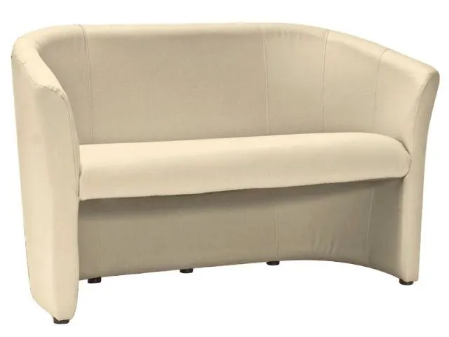 Kremowa sofa dwuosobowa do salonu nowoczesna TM-2