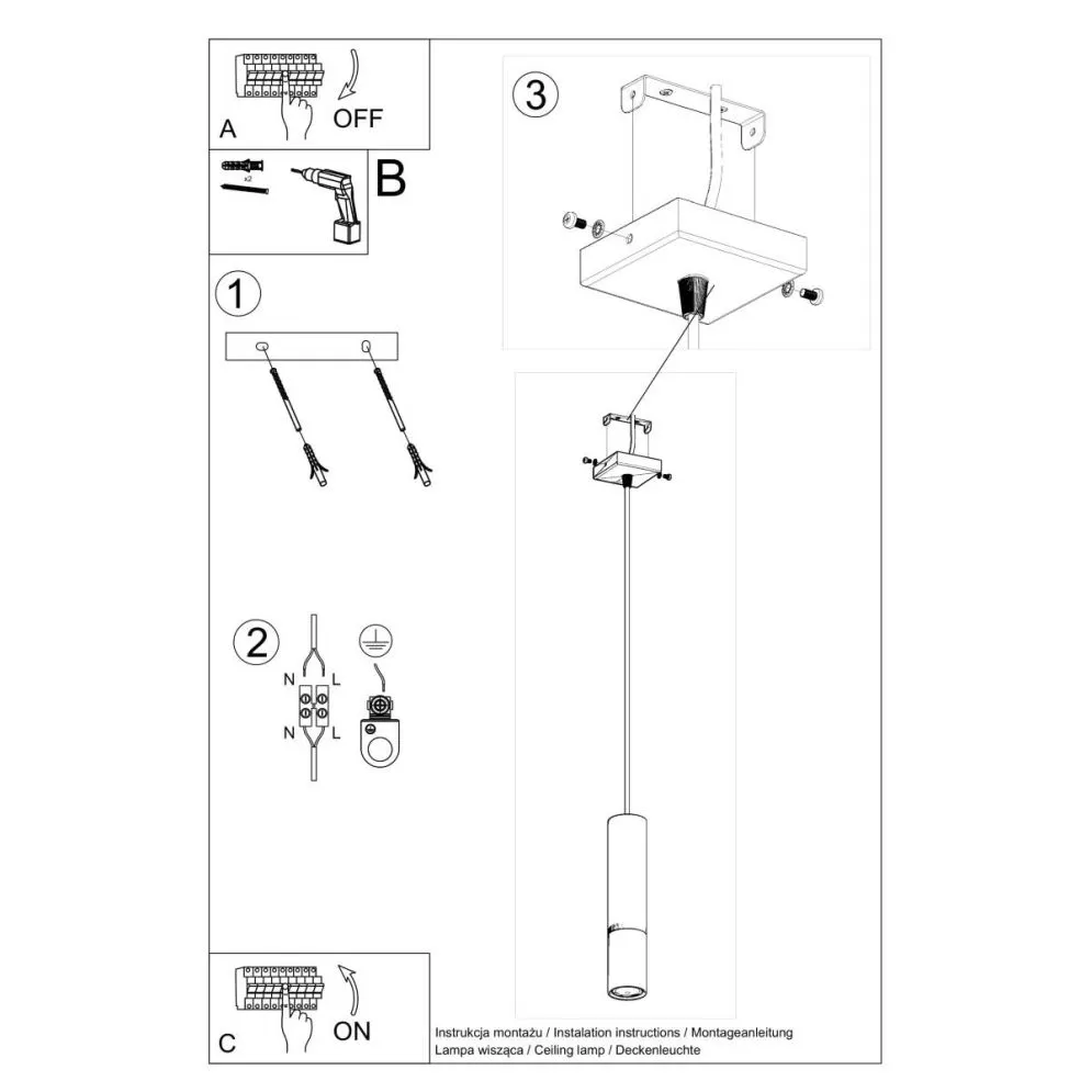 Lampa wisząca LOOPEZ 1 czarny/chrom | sklep MIRAT  kolekcja loopez