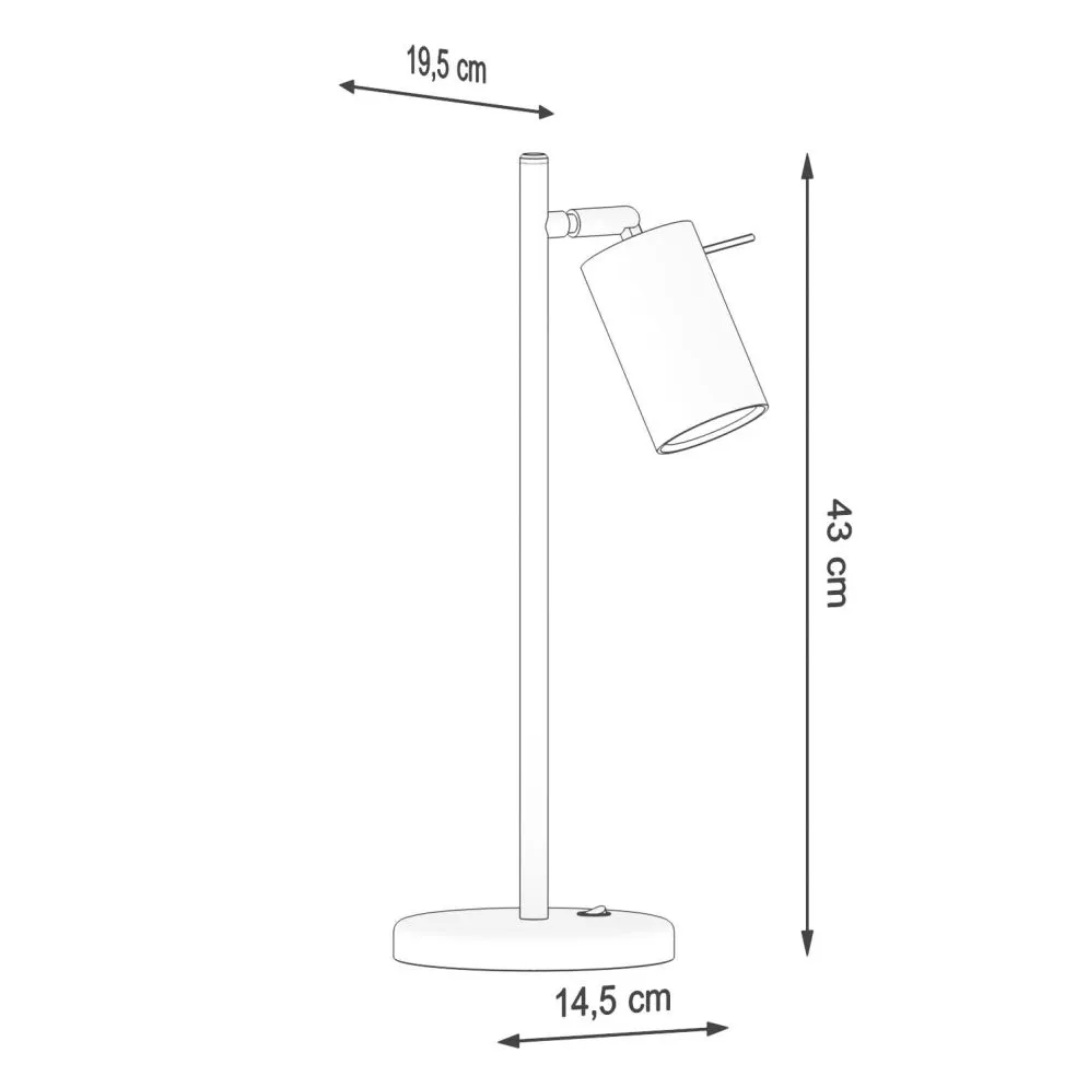 Lampa biurkowa RING czarna | sklep MIRAT kolekcja ring