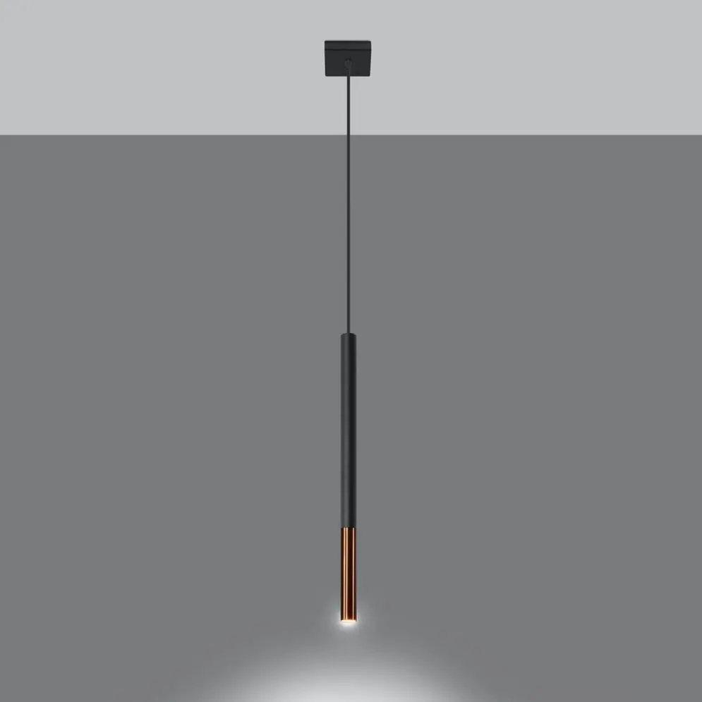 Lampa wisząca MOZAICA 1 czarny/miedź | sklep MIRAT  kolekcja mozaica