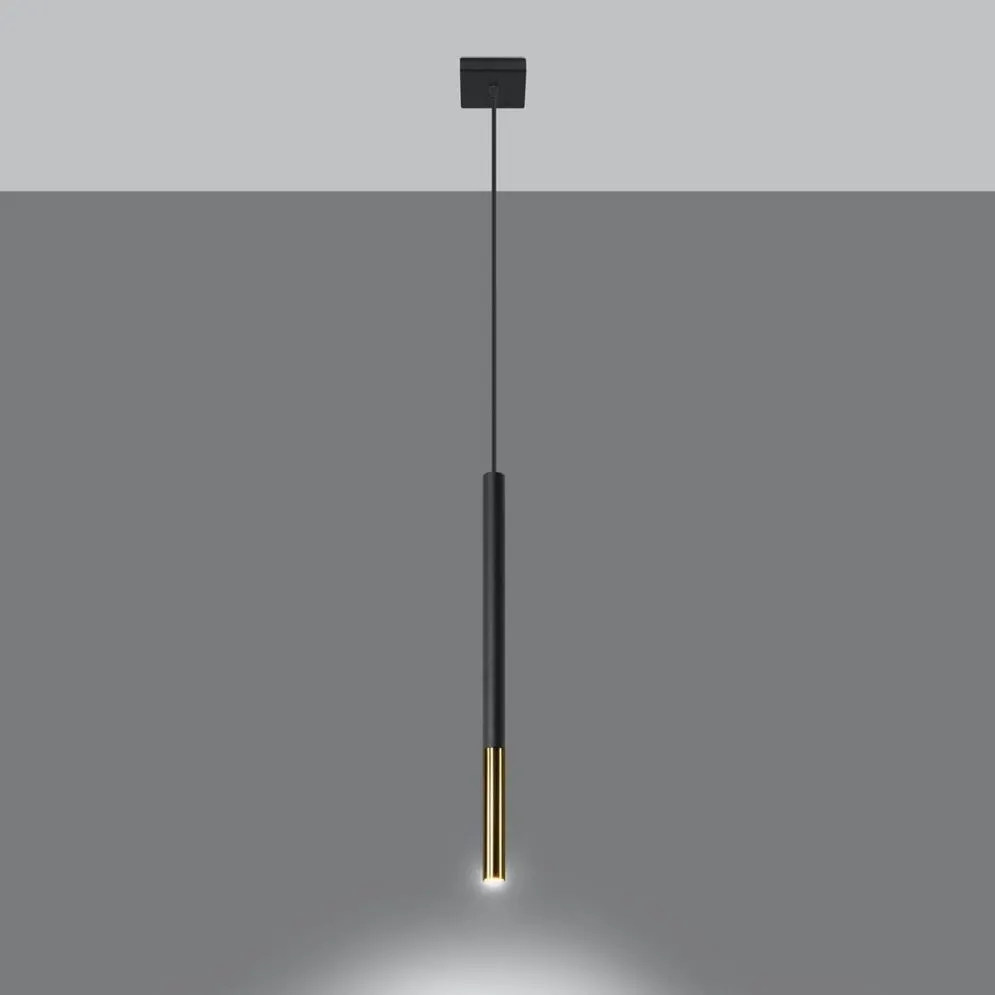 Lampa wisząca MOZAICA 1 czarny/złoto | sklep MIRAT  kolekcja mozaica
