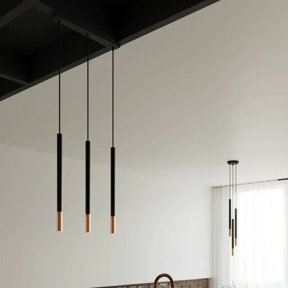 Lampa wisząca MOZAICA 3L czarny/miedź | sklep MIRAT kolekcja mozaica