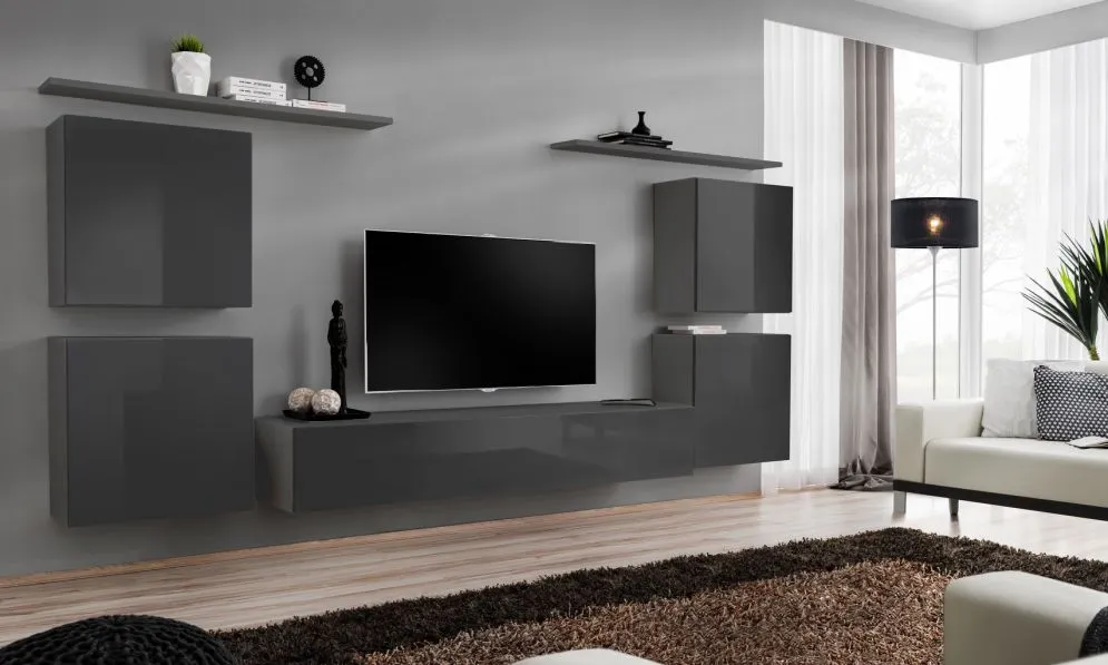 Meblościanka SWITCH IV siedmio-elementowa firmy ASM | MIRAT. kolekcja SWITCH