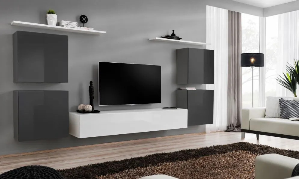 Meblościanka SWITCH IV siedmio-elementowa firmy ASM | MIRAT. kolekcja SWITCH